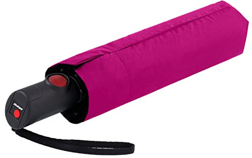 Knirps Damen Taschenschirm C.205 Medium Duomatic mit Auf-Zu-Automatik Pink