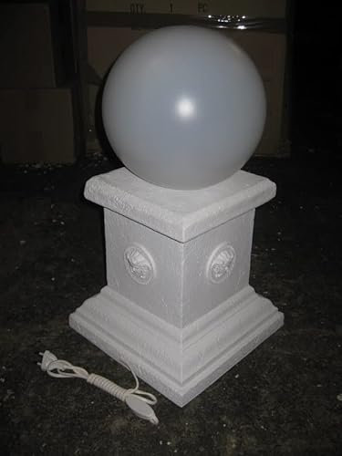 Kunibert Antike Tischlampe Sockellampe Medusa Farbe: weiß Höhe54cm