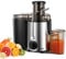 Juicer Machines, FOHERE Centrifugal Juicer Extractor Max Power 800W,Large 3” Feed Chute for Whole Fruit and Vegetables,3 Speed Control, 400w Motor,Cleaning Brush and Recipe Included (Silver)