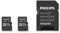 Philips Ultra Speed Micro SDHC Card 2x 32 GB + SD Adapter UHS-I U1, Lesegeschwindigkeit bis zu 80 MB/s, A1 Fast App Performance, V10, Speicherkarte für Smartphones, Tablet,PC,Card Reader,Full HD Video