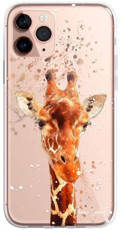 SmartGiftShop Giraffe Case - Cute Family iPhone 7/8-1 Phone Cover with Exclusive Splatter Art Design