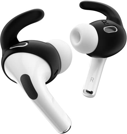 Keybudz EarBuddyz Earphone Attachments for Apple AirPods Pro 2 Ear Hook Ear Hook Non-Slip Black