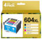 HALLOLUX 604 Patronen Kompatibel für Epson 604XL 604 XL Multipack für Epson XP 2205 für XP 3200 XP 4200 XP 3205 XP 4205 Workforce WF 2930 WF 2935 WF 2910 (Schwarz Cyan Gelb Magenta, 4er-Pack)