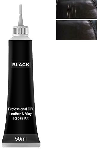 Crème Peinture de Réparation du Cuir,Crème Réparatrice Cuir,Crème Rénovation Cuir Canapé,Kit Rénovation Cuir,Crème Réparateur Simili-Cuir,Pâte Réparatrice Simili Cuir,Pâte Réparatrice Cuir Noir,50ML