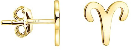 SOFIA MILANI - Damen Ohrringe 925 Silber - vergoldet/golden - Widder Sternzeichen Ohrstecker - E2121