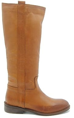 Hubs Anna Calzature stivale camperos alto in vera pelle made in Italy Artigianale Colore CUOIO Art.1000 (numeric_36)