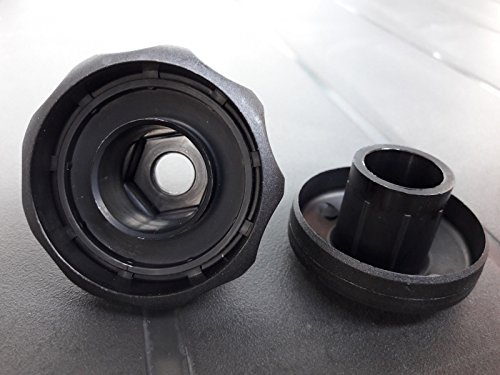 5 Stück Sterngriff leer Ø35mm zur Selbstmontage für Mutter oder Schraube M8 / Schlüssel 13