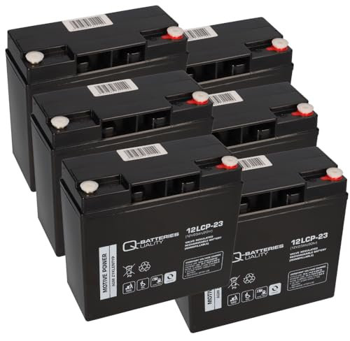 Batterie au plomb 12 V 23 Ah AGM remplace 17 Ah 18 Ah 20 Ah 22 Ah 19 Ah Type de cycle AGM – Deep Cycle VRLA Raccord à vis M5