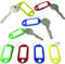 PARENCE.- Lot de 20 Porte Clefs Etiquettes à Inscrire/Bagages, Maison, Animaux - Plastique, Couleurs Aléatoire
