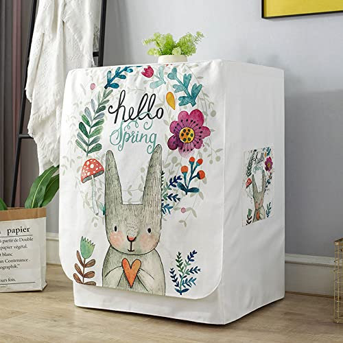 Washing Machine Cover Waterproof Washing Machine Dryer Lid for Automatic Washer Roller Pattern-Xingyu Voyage-7,Width 60*thickness 60*height 85cm