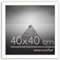 Americanflat Cadre Photo 40x40 cm en Blanc - Bois D'ingénierie avec Verre Résistant aux Chocs et Matériel de Suspension - Formats Horizontaux et Verticaux pour Mur
