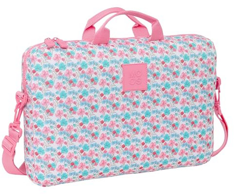 MOOS FLORES - Mochila, Funda para Portátil de hasta 15.6, Mochila, Ideal para Niños de Diferentes Edades, Cómoda y Versátil, Calidad y Resistencia, 40x4x27 cm, Color Multicolor