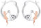 ABIGY Dinosaurier Ohrringe 925 Sterling Silber Das Mädchen und die Dinosaurier Creolen Tier Ohrringe Weihnachten Halloween Ostern Muttertag Valentinstag Geburtstag Schmuck Geschenke für Damen