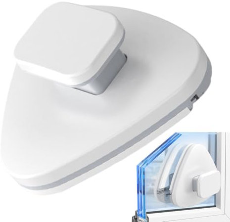 Magnetisches Fensterreiniger-Werkzeug, verstellbarer Windschutzscheiben-Magnet-Auto-Fensterreiniger, doppelseitig, dreieckige Fensterbürste, Glaswischergleiter zum Reinigen von Außenfenstern von innen