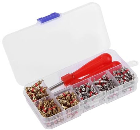 Juego de 242 piezas de válvula de aire acondicionado universal para coche, kit de extracción de válvulas de reparación