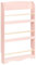 Beliani Bibliothèque Murale en Bois de Pin MDF Suspendue 3 Etages Meuble Chambre Enfant Rose Pastel Liloet