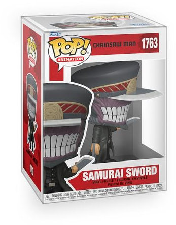 Epic Collectibles Pop Anime: Chainsaw Man - Samurai Sword Vinyl Figure Collectibles Bundle with Compatible Funko Box Protector