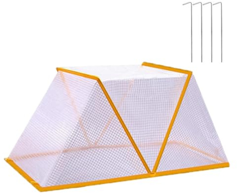 Pflanzen Hochbeet Abdeckung, Faltbare Hochbeetabdeckung für Garten, 49 x 38 x 22 cm Abdeckung für Hochbeete, Pflanzenabdeckung Beetabdeckung, Pflanzenschutzgitter zum Schutz von Gemüse Obst (Klein)