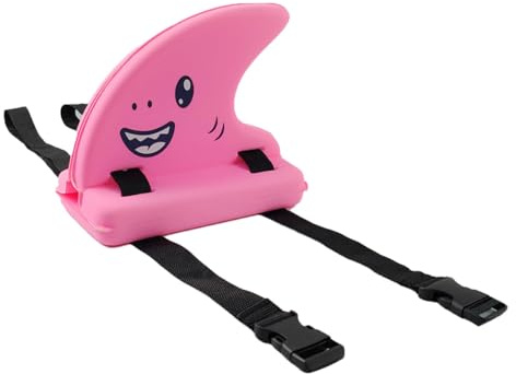 Sarini Haifischflossen-Rückenschwimmbrett, Haifischflossen-Schwimmbrett Für Das Schwimmtraining Im Pool, Pool-Trainingsgeräte, Pink