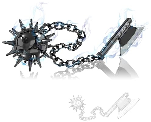 LumdivaRT 1525 Anime Waffen-Set, 779 Bauteile, Mittelalter Krieger: Streitkolben & Stichbeil Set, Cosplay Modellbau, DIY Projekt für Fans & Enthusiasten