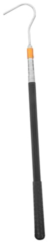 NUOBESTY Asta Telescopica Design Compatto con Gancio e Facile da Usare in Acciaio Inossidabile e Viaggi All'aperti per Scala e Porta Soffitta per Finestre