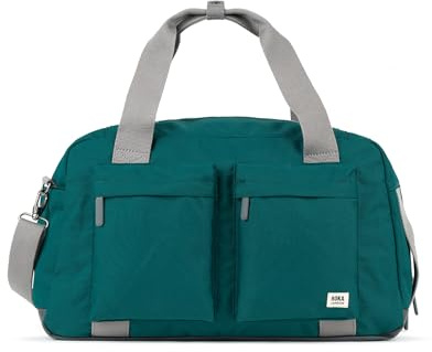 ROKA London Gatwick Medium Recyled Canvas Holdall (Teal)