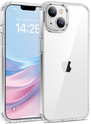 USLAI Case for iPhone 13 Mini, Clear | Anti-Yellowing, Scratch Resistant Hard Back, Shockproof & Military‑Grade Drop Protection
