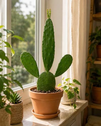 Opuntia Cochenillifera Feigenkaktus ca. 45 cm – Kaktus Zimmerpflanze Pflegeleicht Immergrün