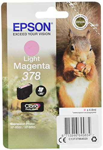 Epson 378 Eichhörnchen Hell Magenta Original Tintenpatrone XP-8500 XP-8505 XP-8600 XP-8605 XP-8606 XP-8700
