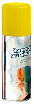 Fiestas Guirca Laque colorée Jaune Spray pour Cheveux