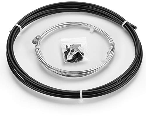 Chooee Universal Bicycle Brake Cable Housing Kit for Mountain Bike or Road Bikes,Standard Black