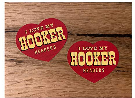 24/7stickers #664 / 2X Headers Aufkleber 7,5 x 6 cm USA Tuning Vintage Hotrod V8 Big Block Smal Abgasanlage Auspuff Sticker Bomb