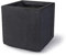 Köhko® Macetero de fibra de vidrio, 32 x 32 x 31 cm, cuadrado gris oscuro