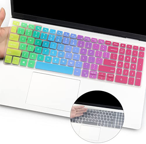2 Pcs Keyboard Cover for Dell Inspiron 15 3000 5000 7000 Series 3501 3502 3505 3593 5584 5590 5593 5598 5508 5501 5505 7590 7591 i7591 7501 7506 7706 Accessories Keyboard Cover Protective Skin