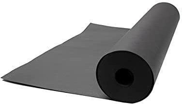 Rouleau de papier cadeau kraft noir – 45 cm x 71 m – 100 % recyclable pour travaux manuels et travaux manuels pour une utilisation en déménagement, support de tableau d'affichage et nappes en papier.