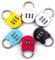 XLKJ 6 PCS Cadenas à Combinaison, Petit Cadenas Code 3 Chiffres Antivol Combination Lock Pour Valises,Tiroirs et Armoires