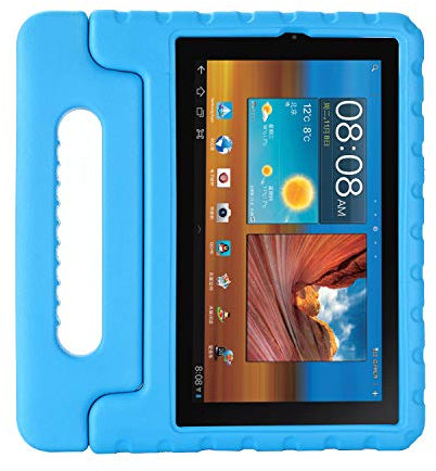 Funda Infantil Alcatel Joy Tab 2 8 2020 (Modelo: 9032Z), Carcasa Niño Antigolpes con Asa Convertible Tapa de Soporte, Funda Bebé Ligera para Alcatel Joy Tab 2 8 2020 (Modelo: 9032Z) (Azul)