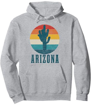 Arizona Kaktus Vintage Sunset Roots Pride Herren Damen Pullover Hoodie