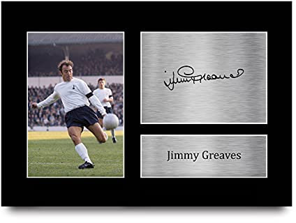 HWC Trading A4 Jimmy Greaves Tottenham Hotspurs Spurs Geschenke Gedrucktes Signiertes Autogramm Foto für Fußball Anhänger and Fans