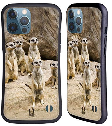 Head Case Designs Erdmännchen Gruppe In Alarm Tierwelt Hybride Handyhülle Hülle Huelle kompatibel mit Apple iPhone 13 Pro Max