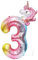Geburtstag Folienballon Zahl 3 Mit Einhorn, 101 cm Regenbogen Luftballons, Helium Ballon, Mädchen Geburtstag Luftballon Deko Hochzeit Jubiläum Fest Party Dekoration - Fliegt Mit Helium