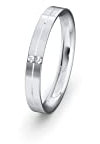JC Trauringe Silber 925 Einzelring Ehering I Wedding Rings | Verlobungs-ring | Partnerring mit Gravur in edler Schatulle 1 Hochzeitsring Damenring mit Zirkonia Steine STL50
