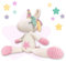 Kenuak® Handgehäkeltes Einhorn Stofftier, Amigurumi-Tierspielzeug, Handgehäkelte originelle Geschenke für Babys