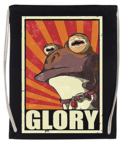 Glory! Vintage Shirt Fitnessstudio Reisen Tasche Kordelzug Schwarz Gym Travel Bag