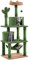 Yaheetech Cactus Cat Tree, 158cm Multi-level Cat Scratching Posts with Perch, Hammock and Dangling Ball, Cat Climbing Tower for Pets Kittens