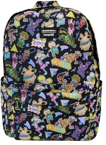 Loungefly Nickelodeon Retro AOP Full Size Nylon Rucksack