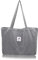 Cord Tasche Damen Umhängetasche Tote Bag Kord Damen Shopper Handtasche Schultertaschen Arbeit Büro Reisen Einkauf Schule Alltag grau L