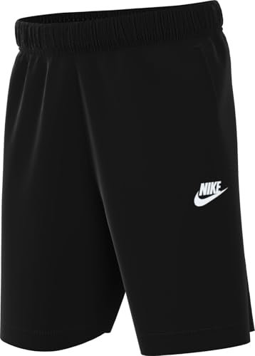 Nike Club Knit 6In Lbr Pantaloncini da Bambini Black/White 164