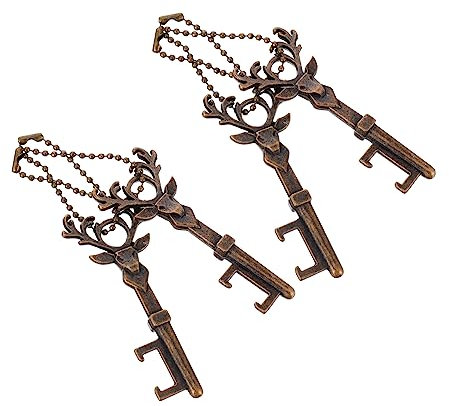 Hoement 4 Stück Hirschkopf Flaschenöffner Bieröffner Für Die Küche Weihnachten Hirsch Bieröffner Weihnachtsgrifföffner Weinflaschenöffner Gadgets Geweih Flaschenöffner Zinklegierung