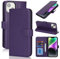 Zouzt for iPhone 14 Wallet Case with Card Holder iPhone 13 Case Wallet for Women Men, Magnetic Snap PU Leather Flip Folio Durable Kickstand Shockproof Phone Case for iPhone 14/13 6.1, Dark Purple